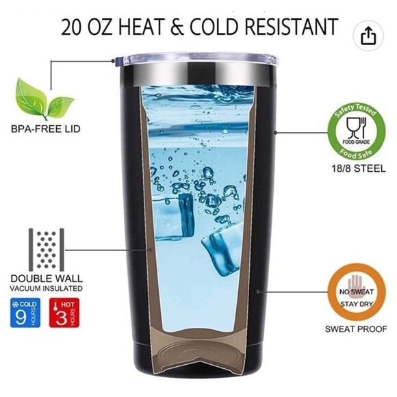 Tumbler Black Funny Men Gifts No Hablo 20 oz Tumbler Stainless Steel Funny S - Picture 5 of 6